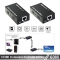 HDMI Extender 60m via LAN RJ45 Cat5/6 1080p-4K High Quality - 60 meter 1080p